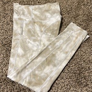 Very light green and white. Aerie. M.